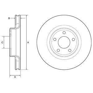 Диск тормозной Delphi BG4831C