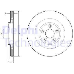 Диск гальмівний Delphi BG4833C