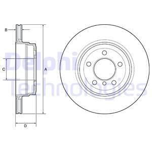 TARCZA HAM.BMW 7 E65 03- TYL Delphi BG4937C