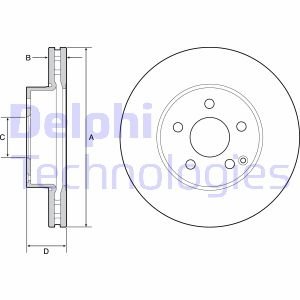 Диск тормозной Delphi BG4945C