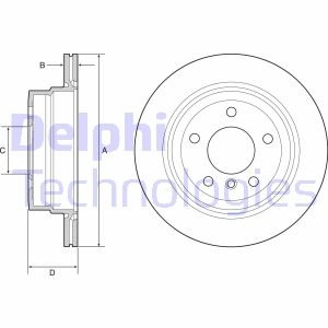 Диск тормозной Delphi BG4946C