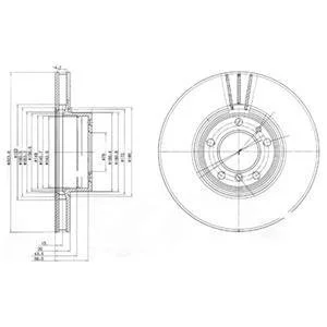Тормозной диск Delphi BG9005