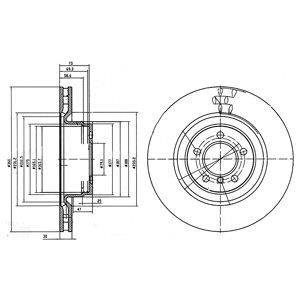 Тормозной диск Delphi BG9009C