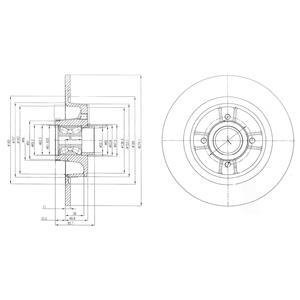 Диск гальмівний з підшипником Delphi BG9029RSC