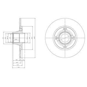 Гальмівний диск Delphi BG9033RS