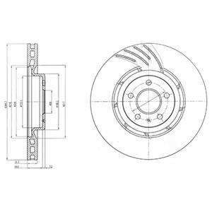 Гальмівні(тормозні) диски Delphi BG9052 (фото 1)