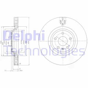 Диск тормозной Delphi BG9054