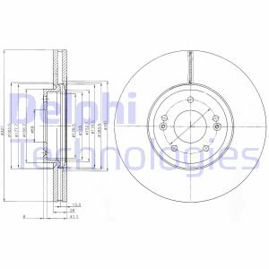 Диск тормозной Delphi BG9056C