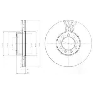 Тормозной диск Delphi BG9062