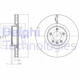 Диск тормозной Delphi BG9079C