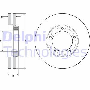 Диск тормозной Delphi BG9139