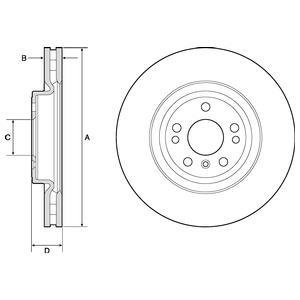 Диск тормозной Delphi BG9148C