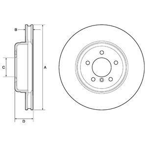 Тормозной диск Delphi BG9159C