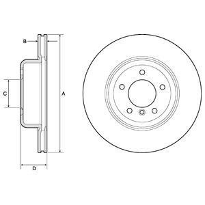 Тормозной диск Delphi BG9162C