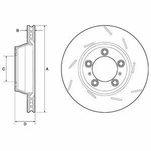 Тормозной диск Delphi BG9165C