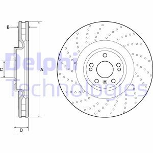 Диск тормозной Delphi BG9185C (фото 1)