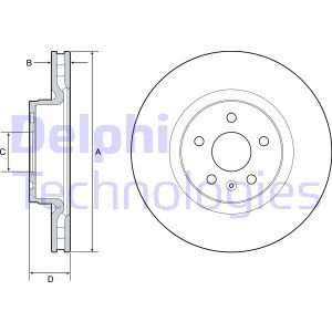 Диск тормозной Delphi BG9220C