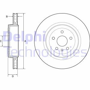 Диск тормозной Delphi BG9221C