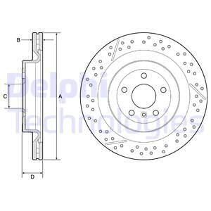 Диск тормозной Delphi BG9223C