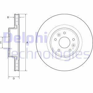 Диск гальмівний Delphi BG9232C