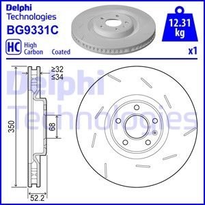 Диск тормознойPRZOD LEWA Delphi BG9331C