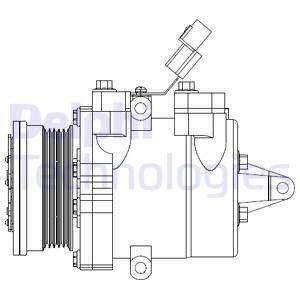 Компрессор кондиционера Delphi CS20534