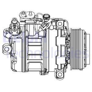 KOMPRESOR KLIM.BMW 3 E90 05- Delphi CS20547 (фото 1)