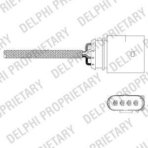 Лямбда-зонд Audi A3,Bora,Golf IV 1.8T/2.3 96- Delphi ES2034312B1 (фото 1)