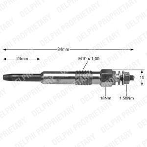Свічка розжарювання Delphi HDS355