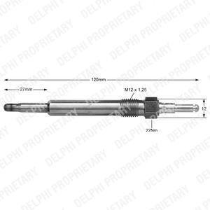 Свічка розжарювання Delphi HDS363