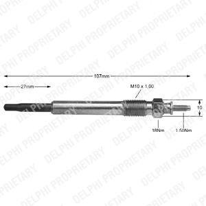 Свічка розжарювання Delphi HDS367