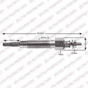 Свічка розжарювання Delphi HDS425