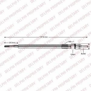 Свічка розжарювання Delphi HDS428