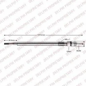 СВЕЧКА РАЗЖАРЕНИЯ Delphi HDS428