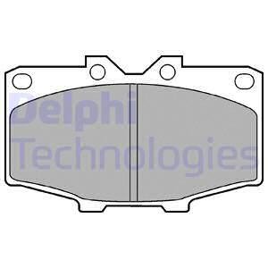 Дисковые тормозные колодки, комплект Delphi LP0448