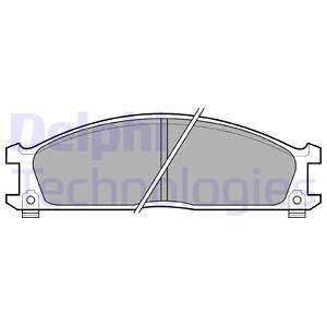 Тормозные колодки, дисковые Delphi LP0543