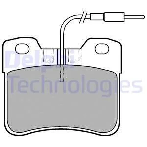 Тормозные колодки, дисковый тормоз (набор) Delphi LP0563