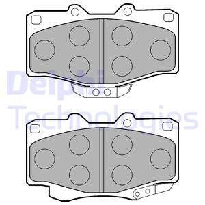 Тормозные колодки, дисковые Delphi LP0854