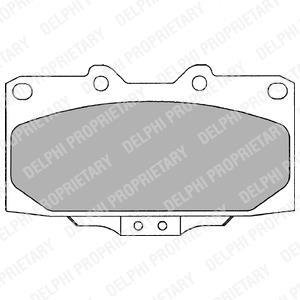 Тормозные колодки, дисковый тормоз (набор) Delphi LP1020