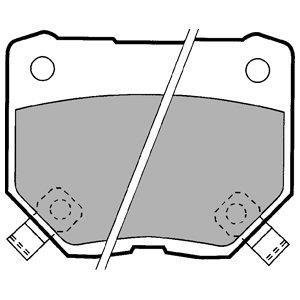 Гальмівні колодки, дискове гальмо (набір) Delphi LP1057