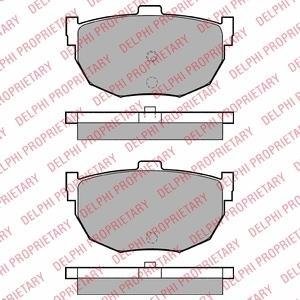 Тормозные колодки Delphi LP1072