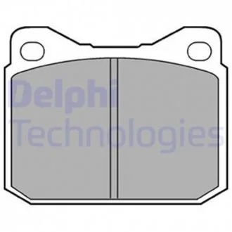 Гальмівні колодки, дискове гальмо (набір) Delphi LP117