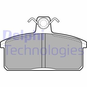 Тормозные колодки, дисковые Delphi LP1201