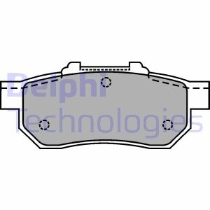 Тормозные колодки, дисковые Delphi LP1456