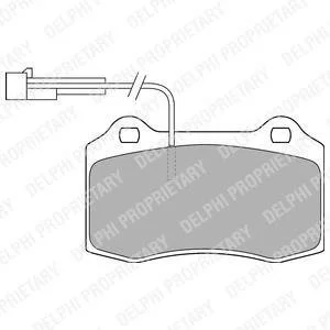Тормозные колодки Delphi LP1543