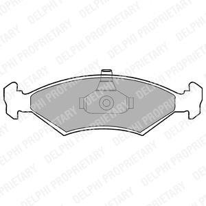 Тормозные колодки Delphi LP1604