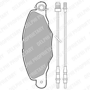 Тормозные колодки Delphi LP1629