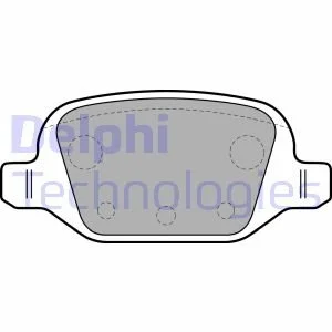 Гальмівні колодки, дискові Delphi LP1678