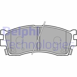 Тормозные колодки, дисковые Delphi LP1702