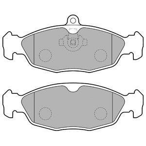 Тормозные колодки, дисковый тормоз (набор) Delphi LP1755 (фото 1)